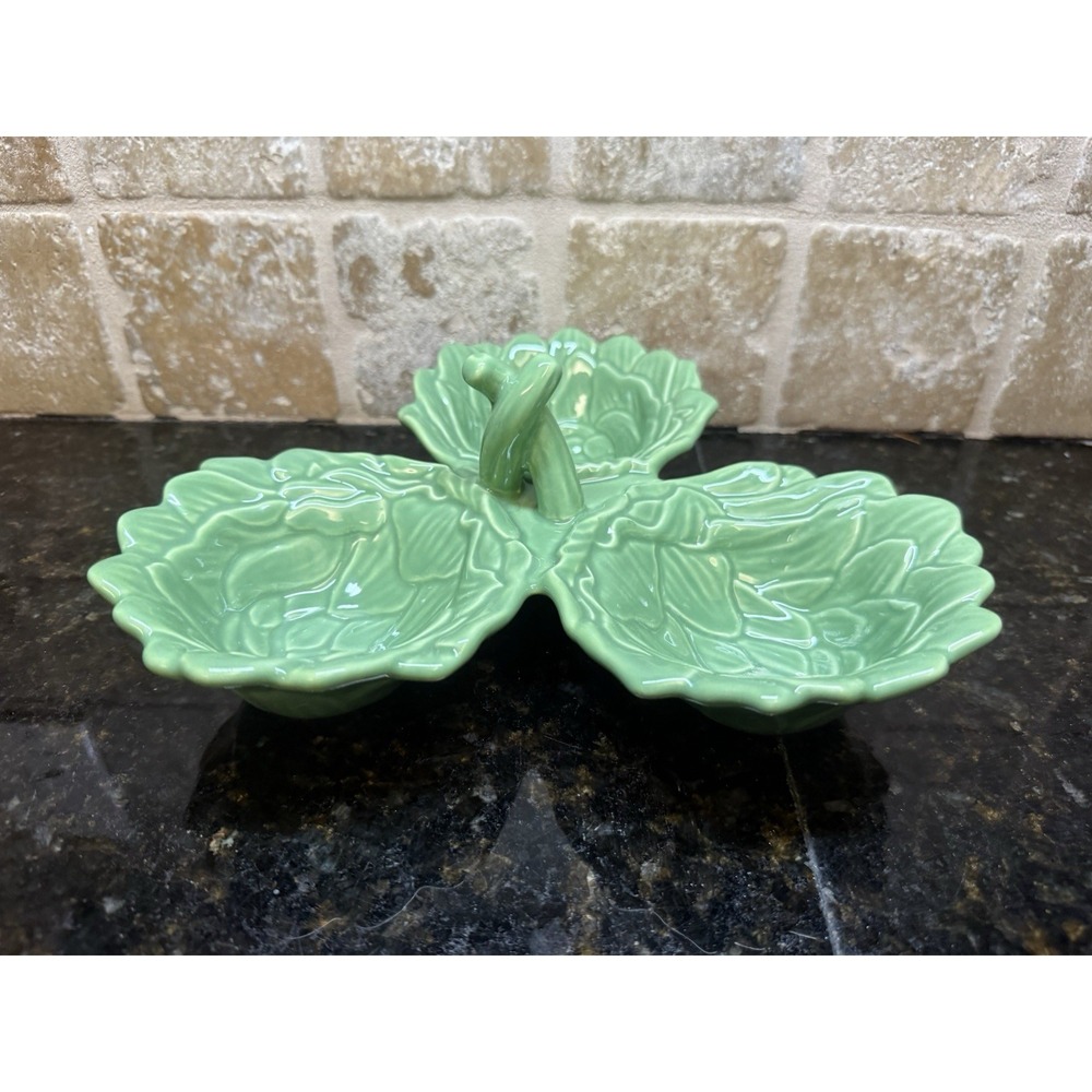 John Derian x Target Artichoke 3-Section Stoneware Serving Bowl Thanksgiving New